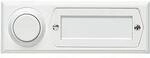 Grothe 51013 Klingeltaster mit Namensschild 1fach Wei&szlig; 12 V/1,5 A