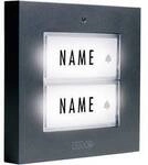m-e modern-electronics KTB-2 A Klingelplatte mit Namensschild 2fach Anthrazit 12 V/1