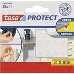 tesa 57898-00000-00 Ger&auml;tefu&szlig; selbstklebend, rund Transparent (&Oslash;) 8 mm 28 St.