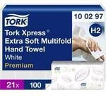 TORK 100297 Xpress&reg; Multifold Premium Papierhandt&uuml;cher (L x B) 34 cm x 21 cm