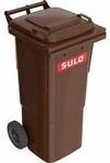 SULO 1049743 M&uuml;lltonne 60 l Kunststoff (L x B x H) 51.6 x 44.5 x 92 cm Braun 1 St.
