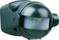 SMARTWARES 10.017.11, Smartwares 10.017.11 Aufputz PIR-Bewegungsmelder 180 &deg; Schwarz