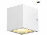 SLV 232531, SLV Sitra Cube 232531 Außenwandleuchte Energiesparlampe, LED GX53 18 W