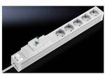 Rittal DK 7240.280 Steckdosenleiste 5-fach, mit Schalter Aluminium Grau 1 St.