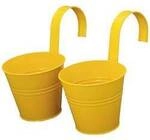 Siena Garden 722604 722604 Pflanzgef&auml;&szlig; Stahl Gelb