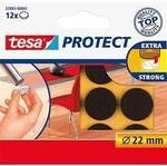 tesa Filzgleiter Braun (&Oslash;) 22 mm 12 St. 57893-00001-00