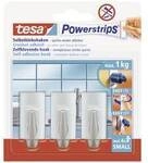 tesa POWERSTRIPS&reg; Klebehaken Small Trend Chrom (matt) Inhalt: 3 St. 57544-00010-20