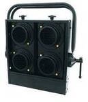 Eurolite Audience Blinder 4 x PAR-36 schwarz Halogen-Blinder 42103432