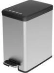 Curver DECO Bin 213300 M&uuml;lleimer 25 l (B x H x T) 250 x 450 x 420 mm Silber, Schwarz