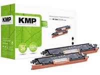 KMP H-T148D Tonerkassette 2er-Pack ersetzt HP 126A, CE310A Schwarz 2400 Seiten