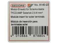 Gedore 8140-23 2078082 Crimpeinsatz Solar-Steckverbinder 2.5 bis 6 mm²