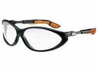 uvex CYBRIC 9188175 Schutzbrille inkl. UV-Schutz Schwarz, Orange EN 166-1, EN...