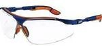 uvex I-VO 9160265 Schutzbrille inkl. UV-Schutz Blau, Orange EN 166-1, EN 170 DIN