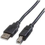 ROLINE USB 2.0 Kabel, Typ A-B, schwarz, 3 m 11.02.8830