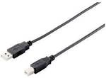 Equip USB-Kabel USB-A Stecker, USB-B Stecker 5.00 m Schwarz 128862
