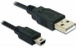 Delock USB-Kabel USB 2.0 USB-A Stecker, USB-Mini-B Stecker 1.00 m Schwarz 82273