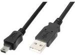 Digitus USB-Kabel USB 2.0 USB-A Stecker, USB-Mini-B Stecker 1.80 m Schwarz mit