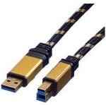 ROLINE GOLD USB 3.2 Gen 1 Kabel, Typ A-B, 3 m 11.02.8903
