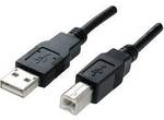 Manhattan USB-Kabel USB 2.0 USB-A Stecker, USB-B Stecker 1.80 m Schwarz vergoldete