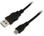 LogiLink USB-Kabel USB 2.0 USB-A Stecker, USB-Micro-B Stecker 1.00 m Schwarz CU0058