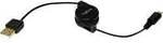 LogiLink USB-Kabel USB 2.0 USB-A Stecker, USB-Micro-B Stecker 0.75 m Schwarz inkl.