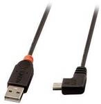 LINDY USB-Kabel USB 2.0 USB-A Stecker, USB-Mini-B Stecker 2.00 m Schwarz 31972