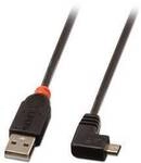 LINDY USB-Kabel USB 2.0 USB-A Stecker, USB-Micro-B Stecker 1.00 m Schwarz 31976