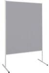 Maul Moderationstafel Maulstandard (B x H) 120 cm x 150 cm Filz Grau beidseitig