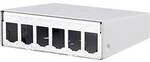 Metz Connect 130861-0602-E 6 Port Netzwerk-Patchpanel Unbest&uuml;ckt 1 HE Wei&szlig;