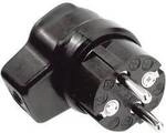 Kalthoff 919171 Schutzkontakt-Winkelstecker Gummi 250 V Schwarz IP44