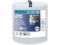 TORK Starke Industrie Papierwischtücher Blau W1, hohe Saugfähigkeit, 1 × 750 Blatt