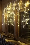HELLUM 565164, Hellum Lichtervorhang-Eisregen Innen/Au&szlig;en 180 LED Wei&szlig;