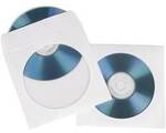 Hama CD H&uuml;lle 00062671 1 CD/DVD/Blu-Ray Wei&szlig; Papier 50 St.