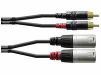 Cordial CFU 6 MC Audio Adapterkabel [2x XLR-Stecker - 2x Cinch-Stecker] 6.00 m