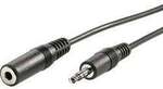 VALUE 3,5mm Verl&auml;ngerungskabel ST / BU, schwarz, 5 m 11.99.4355