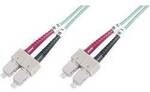 Digitus DK-2522-01/3 Glasfaser LWL Anschlusskabel 1.00 m T&uuml;rkis [1x SC-Stecker - 1x