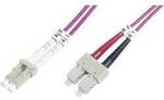 Digitus DK-2532-10-4 Glasfaser LWL Anschlusskabel 10.00 m Violett [1x LC-Stecker - 1x