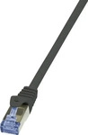 LOGILINK CQ4023S, LogiLink CQ4023S RJ45 Patchkabel CAT 6a S/FTP 0.50 m Schwarz