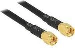 Delock WLAN-Antennen Anschlusskabel [1x SMA-Stecker - 1x SMA-Stecker] 10.00 m Schwarz