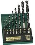 Br&uuml;der Mannesmann M54308 Holz-Spiralbohrer-Set 8teilig 3 mm, 4 mm, 5 mm, 6 mm, 7 mm,