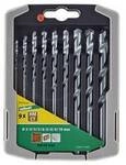 Wolfcraft 8450000 Hartmetall Stein-Spiralbohrer-Set 5teilig 4 mm, 5 mm, 6 mm, 8 mm,