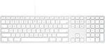 Matias FK318S Wired Aluminium Keyboard for Mac USB Tastatur US-Englisch,...