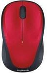 Logitech M235 Maus Funk Optisch Rot/Schwarz 3 Tasten 1000 dpi 910-002496