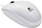 Logitech B100 Maus USB Optisch Wei&szlig; 3 Tasten 800 dpi 910-003360