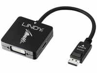 LINDY 41028 DisplayPort / HDMI / VGA / DVI Konverter [1x DisplayPort Stecker - 3x