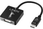 LINDY 41028 DisplayPort / HDMI / VGA / DVI Konverter [1x DisplayPort Stecker - 3x