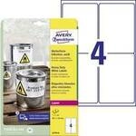 Avery-Zweckform L4774-8 Folien-Etiketten 99.1 x 139 mm Polyester-Folie Wei&szlig; 32 St.