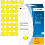 Herma 2251 Markierungspunkte Etiketten &Oslash; 19 mm Gelb 1280 St. Permanent haftend