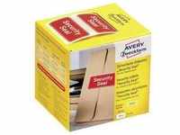 Avery-Zweckform 7311 Sicherheits-Etiketten 38 x 20 mm VOID-Folie Rot 200 St.