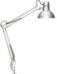 Maul MAULstudy 8230595 Klemmleuchte Energiesparlampe E27 60 W Silber